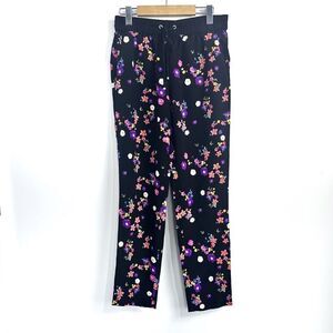 Juicy Couture 100% Silk Floral Joggers Sz Small